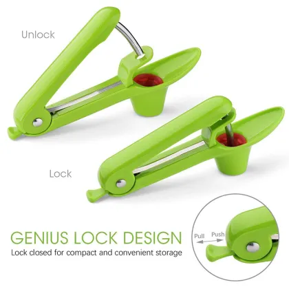 Cherry Stoner Seed Remover: Heavy Duty Olive Pitter Seed Remover