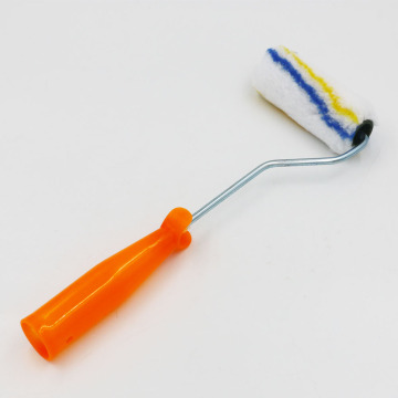 Industrial Wool Paint Roller Brush with Plastic Handle Adhesive Sheepskin