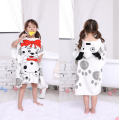 Impression de robe de serviette de poncho de surf pour enfants