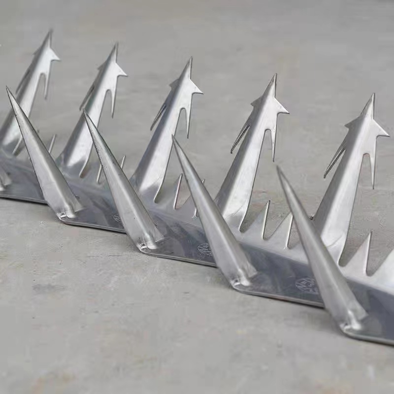 Spikes de pared de seguridad galvanizados con buceo caliente