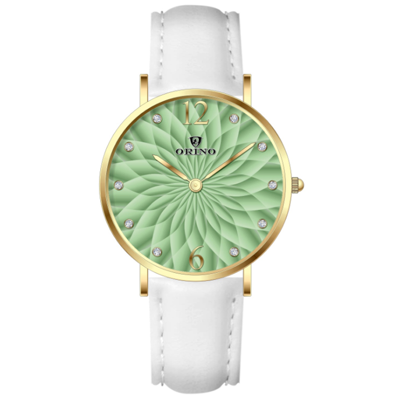 Reloj de cuarzo para mujeres Floral Watch Dial