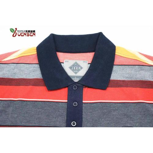 YD Stripe PK kortärmad herr