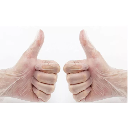 Guantes de vinilo de cuidado de la mano