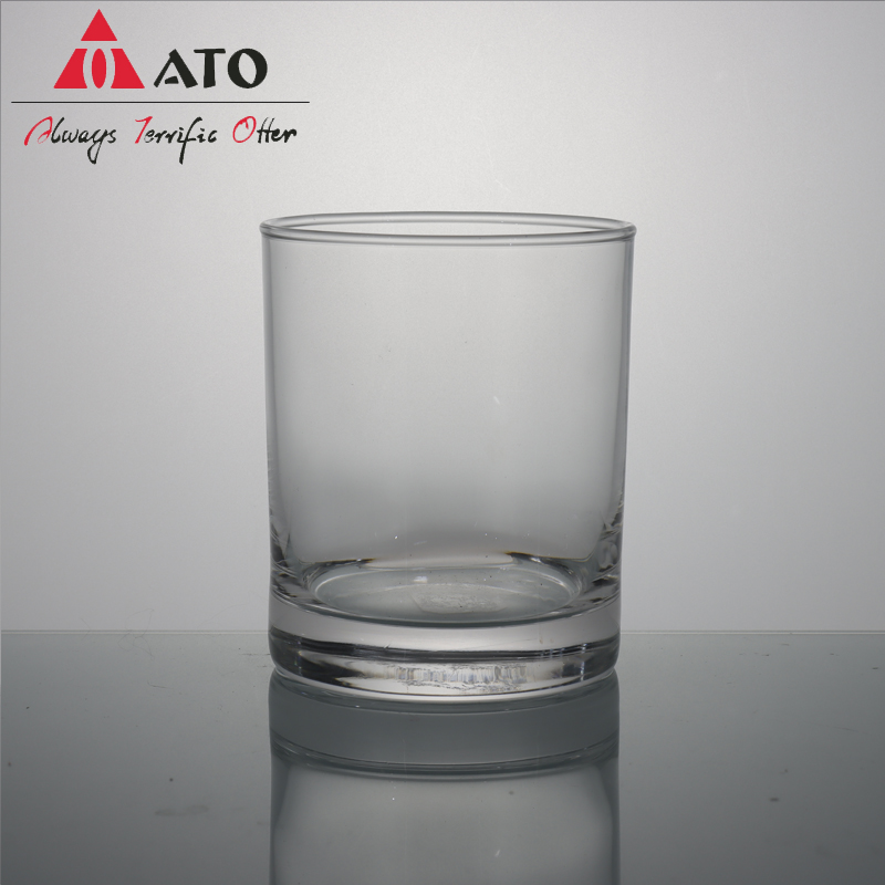 ATO Round Whiskey Rocks Glasses مع قاعدة ثقيلة