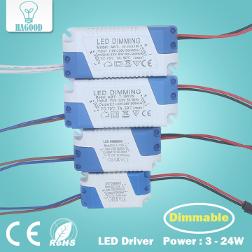3W-24W SAFE PLASCH PLASCH PLASP Driver LED Dimmabile Adattatore di alimentazione AC85-265 V per lampadina a led lampada