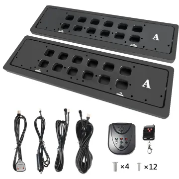 Electric Reversible License Plate Holder for Cars - Easy Installation