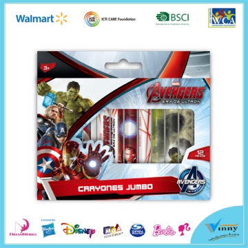 Avengers 12 Piece Jumbo Crayon Set