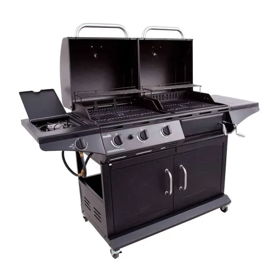 Gas Charcoal Combo Combination Hybrid grill stainless steel outdoor bbq gas grill