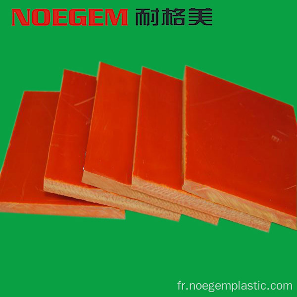 Feuille de plastique bakélite orange