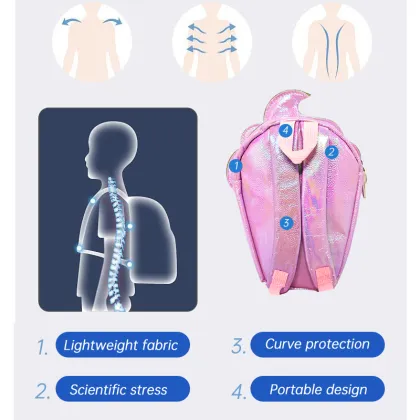 Ice Cream Kids Magic PU Kids Backpack