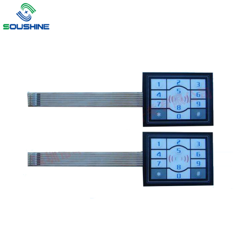 7pin terminal Door lock card induction membrane keypad