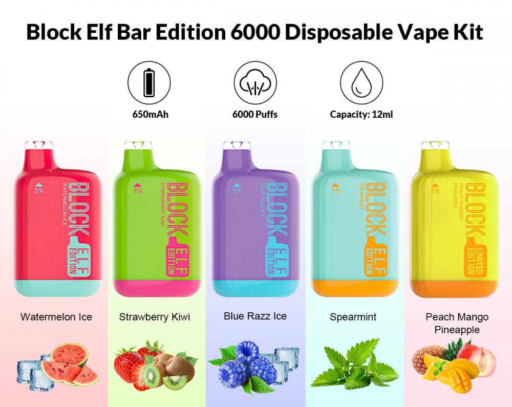 Block Elf Bar Edition 6000 Disposable Vape Kit 01 1