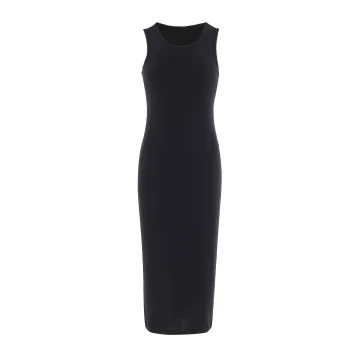 Wholesale Custom Merino Wool Sleeveless Above Knee Dress
