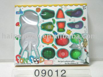 toys cutting vegetable fruit set