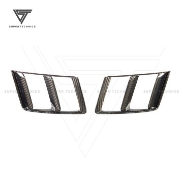 Dry Carbon Fiber Front Bumper Air Vents for Audi R8 V10 Plus 2016-2019