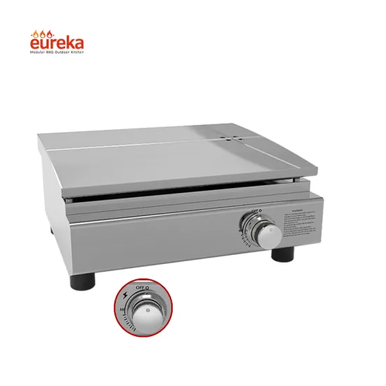Japanese Kitchen Built In Table Top Smokeless Garden Grilling Stainless Steel Gas Teppanyaki Grill For Sale