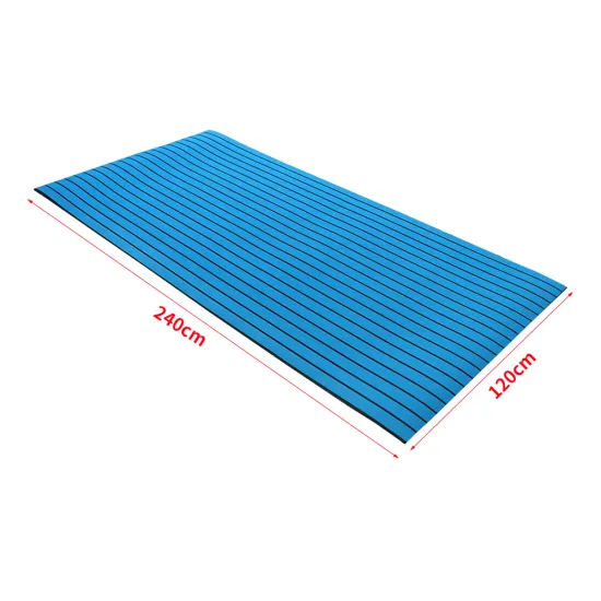 Waterproof PE Boat Decking Faux Teak Marine Flooring