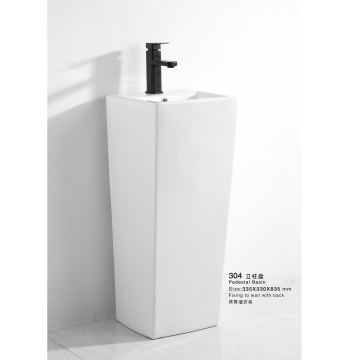 Modern Pedestal Sink: 304 Classic Design Ceramic Bathroom Basin Sink
