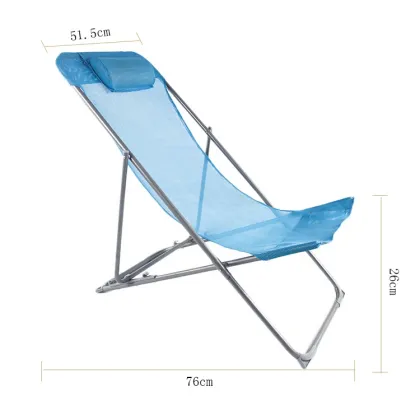 Wholesale OEM Folding Beach Ground Chair and Kamp Sandalyesi with Pillow - Hot Sale
