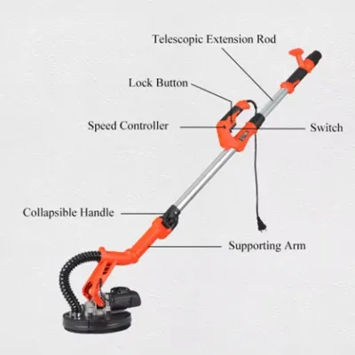 Linka Professional Auto Vacuum System Electrical Drywall Sander Industrial Sander Drywall