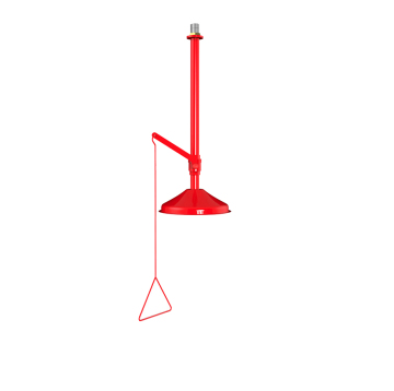 Laboratory Emergency shower Wall-mounted red