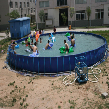 Outdoor Amusement 9.8 ft Above ground Swimming Pool Metal Frame Pool Set
