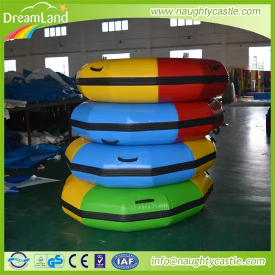 Kids water sports games inflatable electric bumper boat for pool