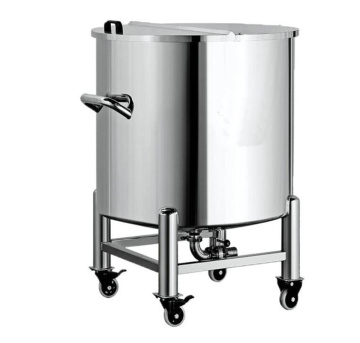 Movable Stainless Steel 304/316L Storage Tank with Pneumatic Mixer and Heating