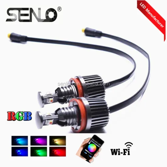 RGB LED Marker Headlights - Color Changing for BMW E60/E87/E82/E92/E93/E70/E61/E63 (12V)