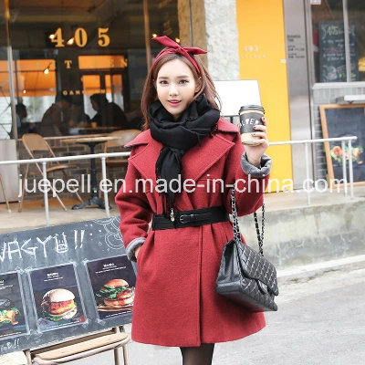 Belted Ladies Wool Coat