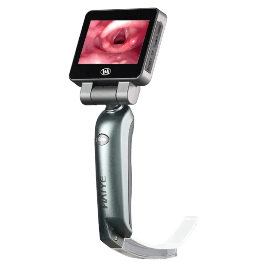 Portable Video Laryngoscope for Pediatric Intubation with Reusable Blades and 3 Types of Disposable Options