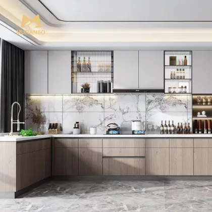High End American Oak Shaker Style Kitchen Cabinets