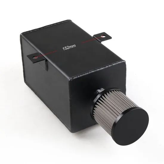 Universal Racing Oil Catch Can with 3L Aluminum Tank, Breather, and Drain Tap - 3LT Baffled System