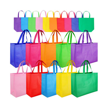 Bulk Non-Woven Reusable Custom Logo Tote Bags with Handles for Shopping