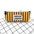 Custom sunshine laughter cute leather pencil case