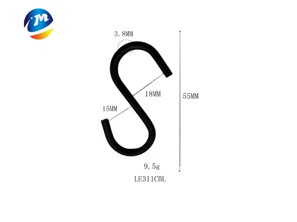 Mini Zinc Plated Silver S-Hook Small S-Shaped Iron Metal Hooks