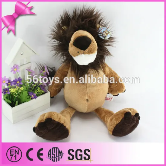 High quality popular mini stuffed lion toy with long hair