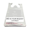 Custom Reusable Biodegradable Grocery Shopping Plastic T Shirt Bags