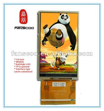 3.0 inch small tft lcd display module flexible lcd screen with MCU interface