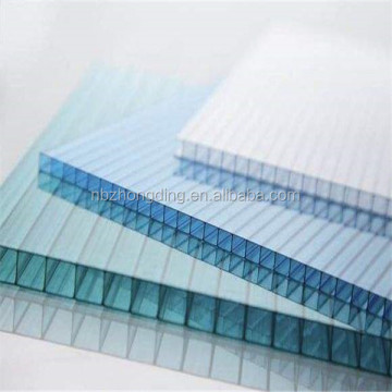синий двойной полой поликарбонатный лист для продажи