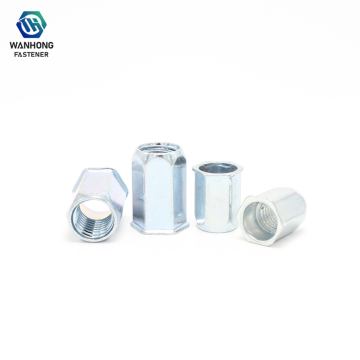 Petits écrous à rivets hexagonaux fraisés pour plaques minces