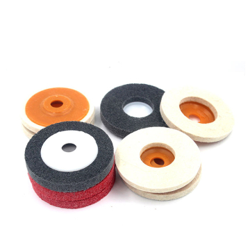 100% Wool Felt Polishing Wheel - 4 Inch Medium Felt Wheel Split Lap