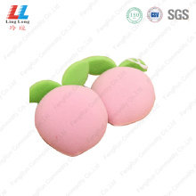 3D peach fruit bath sponge