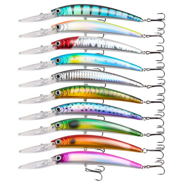 3D Minnow Jointed Fishing Jigging Lure Eyes Kit: 16g Deep Minnow Jigbait Lures for Fishing Jigging and Jerkbait Techniques