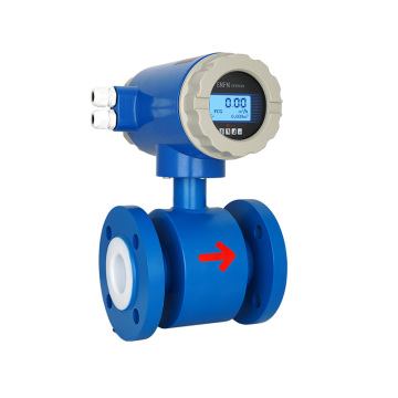 Misuratore di flusso elettromagnetico resistente all'acido e alcali per acqua fluviale, liquami e sospensione del liquame