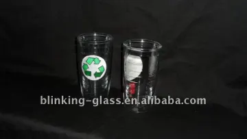plastic double wall cup with straw and lid- 16OZ/21OZ