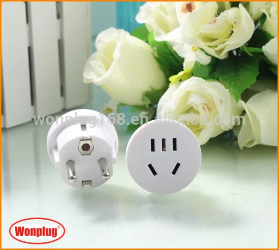 China/Austraila to schuko south korea plug adapter schuko converter plug CE&ROHS approved