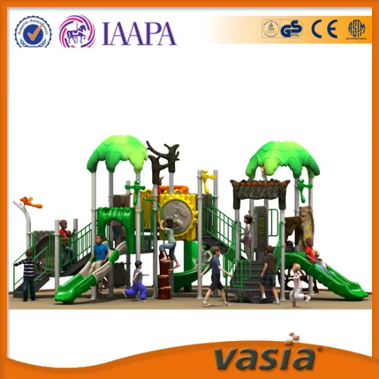 Children outdoor playground big plastic slide for sale