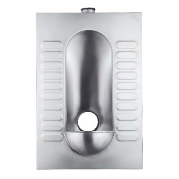 Anpassbare Hocktoilette aus Edelstahl
