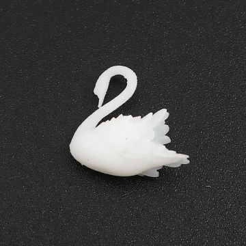 Hot Plastic Resin White Swan Anima Jewelry Craft Filling Materiall Mushroom Creative Earrings Necklace DIY Materials Charms